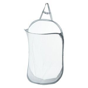 1 Pc 20L Wall-mounted Folding Laundry Basket Hamper for Bathroom Gray